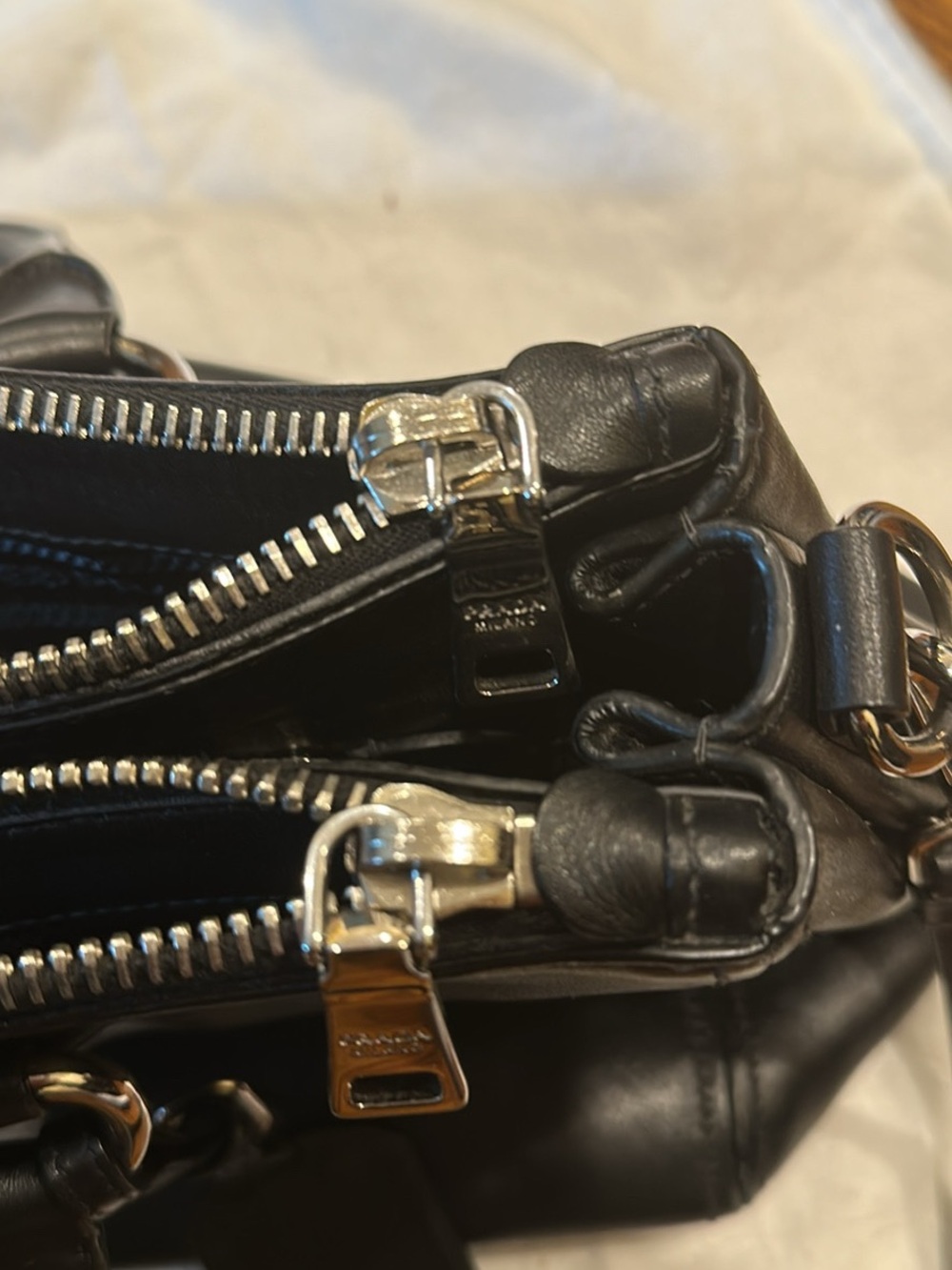 PRADA Black Leather Bag - Picture 2 of 6